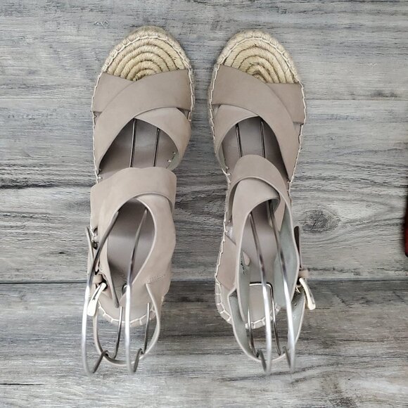 Joie Kaelyn Espadrille Strappy Open Toe Wedge Heel Sandal - Picture 9 of 15